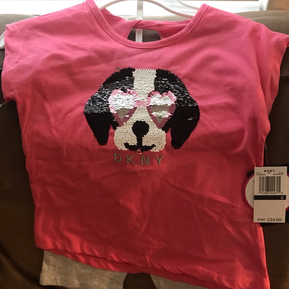 DKNY-Puppy Sequin w/Gray Shorts (Brand New)